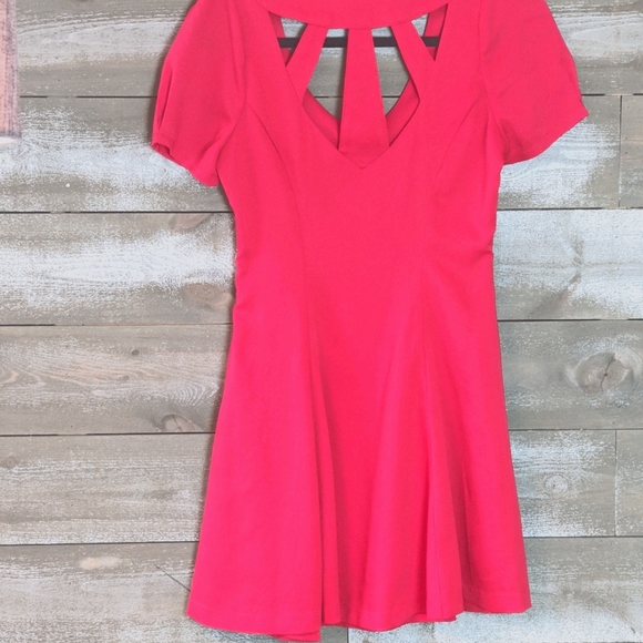 Dress Forum California Cage Back Little Red Dress - Picture 5 of 8